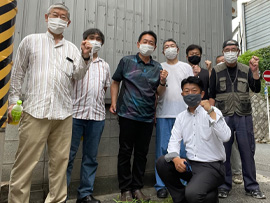 ボランティア団体WOOBCの皆さんと西名阪高架下の清掃