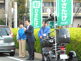 街頭演説：杉ひさたけ