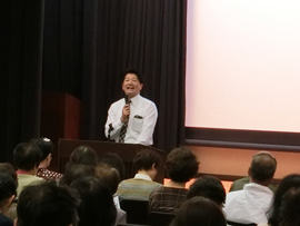 松原商工会議所にて国会報告会を開催