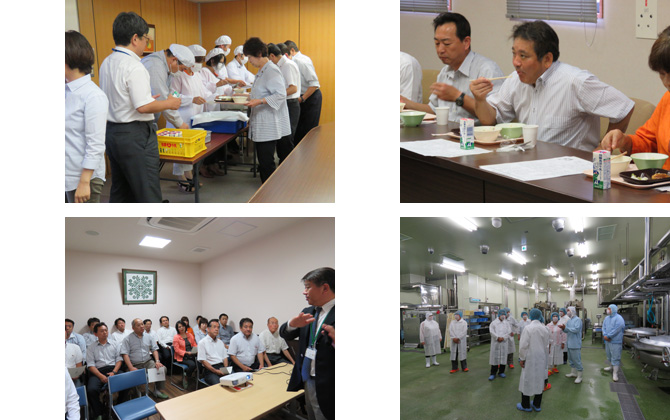 松ちゃん給食へ施設見学