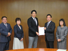 平成31年度　予算要望書を提出
