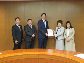 令和２年度　予算要望書を提出