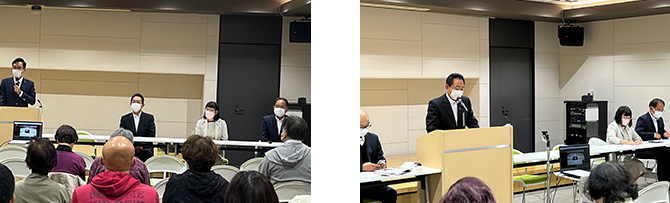 松原支部　党支部会を、まつばらテラスにて開催