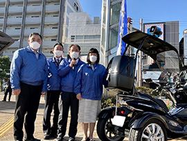 河内松原駅にて大阪府本部一斉街頭