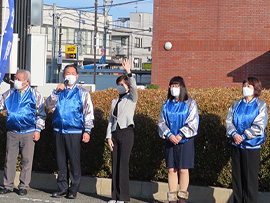 1月10日(祝)成人の日記念街頭
河内天美駅前にて、鰐淵洋子衆議院議員と松原市議団4人で街頭演説‼