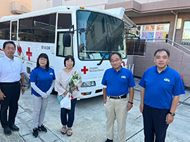 公明党松原支部主催の献血を開催