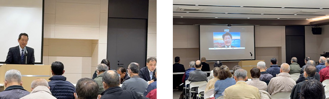 松原支部　党支部会を、松原テラスにて開催