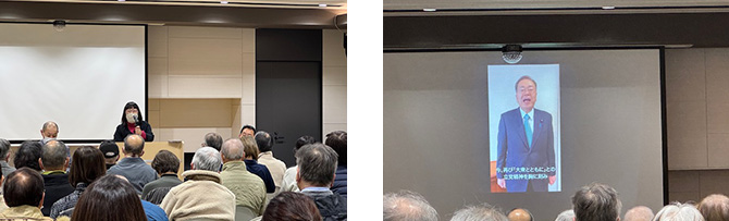 松原支部　党支部会を、まつばらテラスにて開催