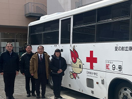 公明党松原支部主催の献血を開催