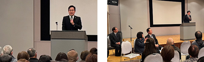 ゆめニティまつばらにて国政報告会を開催